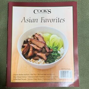 Cook’s Illustrated Asian Favorites magazine. 2014. Approximately 9” x 11”